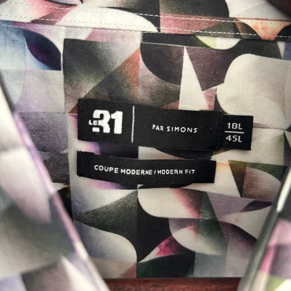Simons Abstract Multicolor Modern Shirt - Picture 3 of 8